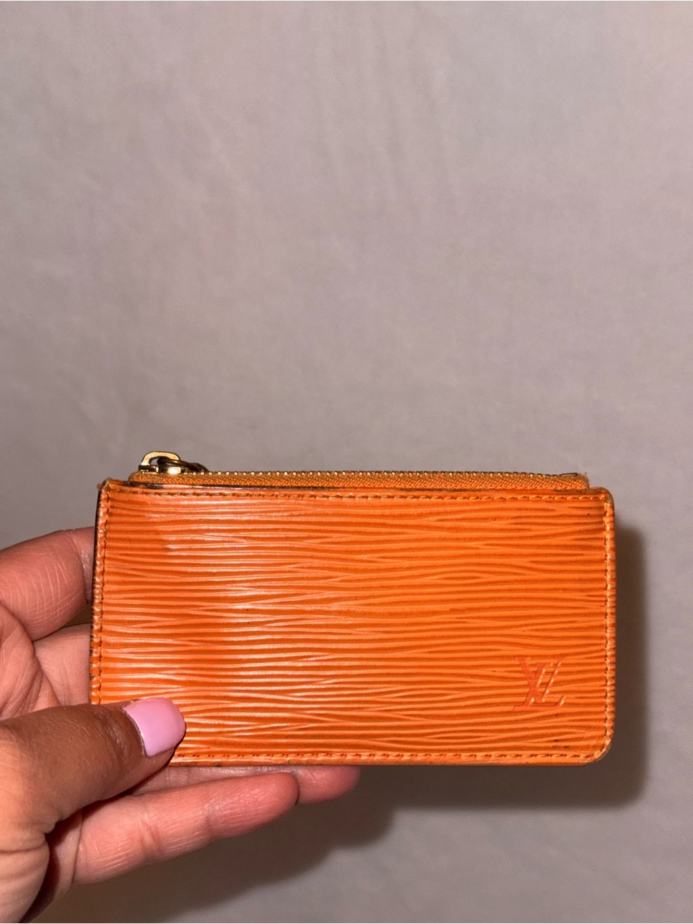 Louis Vuitton Epi Key Pochette Cles Pouch in Orange CA0044